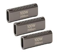 Airshi Coupleur USB C, 20 Gbps 3pcs Prise en Charge Rapide Adaptateur USB C Femelle vers Femelle pour Ordinateur