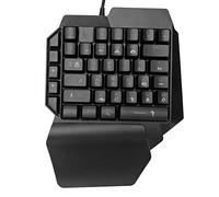 Airshi Demi Clavier, ABS Durable de Clavier à Une Main à Réponse Rapide pour Ordinateur Portable