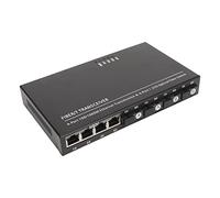 Airshi Émetteur-récepteur à Fibre Optique, jusqu'à 25 Km Tx1310nm Rx1550nm Commutateur de Médias à Fibre Ethernet avec Port SC pour la Maison (Prise UE)