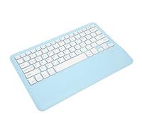 Airshi Étui pour Clavier de Tablette, Protection Complète à Angle Réglable Blanc Bleu étui pour Clavier de Tablette Amovible Amovible pour Tablette (sans pavé Tactile)