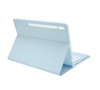 Airshi Étui pour Clavier de Tablette, Protection Complète à Angle Réglable Blanc Bleu étui pour Clavier de Tablette Amovible Amovible pour Tablette (Pavé Tactile)