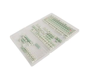 Airshi Keycaps Mécaniques, Couleurs Riches Hydrofuges PBT Gaming Keycaps Personnalisés Ergonomiques 148 Pièces pour Le Bricolage (Grenouille)