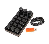 Airshi Mini clavier personnalisé, 15 touches, 3 boutons, clavier programmable à réponse rapide pour ordinateur