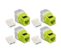 Airshi Module Ethernet RJ45, Module Réseau Non blindé RJ45 Cat6 Empêchant Les Interférences à 180 Degrés sans Poinçon pour Les Projets de Bricolage