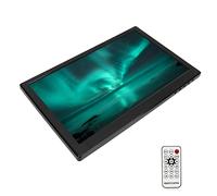 Airshi Moniteur LED TFT, Mini Moniteur 16: 9 13,3 Pouces Multi-interfaces avec Support Réglable pour Jeu (Prise UE 220-240V)