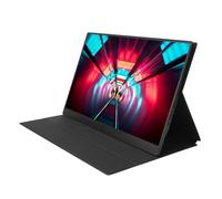 Airshi Moniteur Portable, Moniteur de Jeu Ultra Fin 1080P USB C Plug and Play, Soins Oculaires pour Ordinateur (Prise UE)