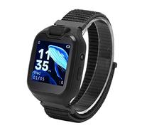 Airshi Montre Intelligente pour Enfants, Montre pour Enfants Téléphone ABS PC Selfie Caméra SOS Appel Appel Vocal Bidirectionnel avec Réveil pour la Salle de Classe (Noir)