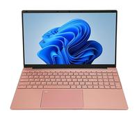 Airshi Ordinateur Portable 15,6 Pouces, 7000 MAh 32 Go de RAM 2,4 G 5 G WiFi Lecteur d'empreintes Digitales pour Ordinateur Portable 100-240 V Léger Rose pour étude (32+1 to Prise UE)