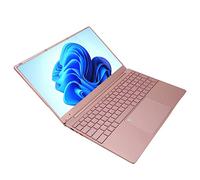 Airshi Ordinateur Portable de Jeu, Or Rose Lecteur d'empreintes Digitales pour Ordinateur Portable 15,6 Pouces 1920x1080 écran IPS pour la Maison (12+512G Prise UE)