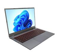 Airshi Ordinateur Portable, Lecteur d'empreintes Digitales Ordinateur Portable 15,6 Pouces jusqu'à 4,5 GHz Écran FHD IPS 100-240 V 8 Go de RAM 128 Go SSD pour Les étudiants pour Le