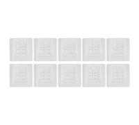 Airshi Panneau de Module Réseau, Panneau de Prise de Module Réseau étanche à la Poussière 4 Ports Flexibles Résistant aux Hautes Températures Support RJ45 RJ11 Module Réseau pour