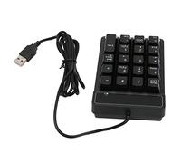 Airshi Pavé Numérique Filaire, Saisie Confortable Angle en U Connexion USB Pavé Numérique 19 Touches pour Banque