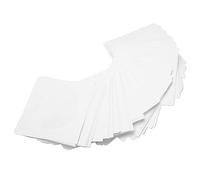 Airshi Pochettes CD, Bords Soigneusement Coupés Lot de 100 Pochettes DVD Blanches Réutilisables pour Disque de 8 Cm
