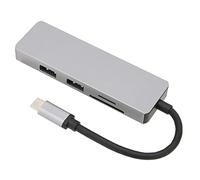 Airshi Répartiteur USB C, Matériau Métallique 5 en 1 Hub pour Ordinateur Portable pour Souris pour Moniteur