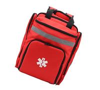Airshi Sac de Pompier, Sac à Dos Rouge First Responder Jump Bag Très utilisé Multi Poches Grande capacité pour le