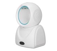 Airshi Scanner de QR USB, Résistance à la Lumière Ambiante Applications Larges Scanner de QR de Bureau Haute Précision pour Les Supermarchés (Blanc)