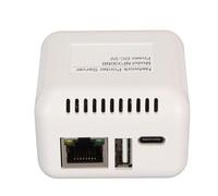 Airshi Serveur d'impression USB Réseau, Adaptateur de Serveur d'impression Informatique Efficace, Impression à Distance Mobile 100-240 V Plug and Play, Plusieurs Interfaces pour
