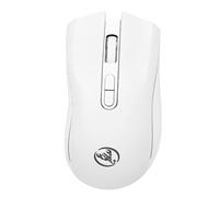 Airshi Souris de Bureau, Souris de Jeu sans Fil 2,4 G Rétroéclairée RVB pour la Maison (White)