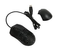 Airshi Souris de Jeu Filaire, Souris de Jeu en Nid d'abeille Ergonomique Rétro-éclairée RVB 7200 DPI pour Le Travail (Noir)
