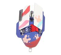 Airshi Souris de Jeu, Souris Silencieuse à Faible Latence 5.0 3.0 2.4GHZ Ergonomique Rechargeable pour Ordinateur Portable (Bleu)