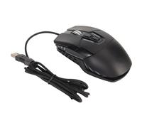 Airshi Souris d'ordinateur USB, Souris d'ordinateur en Forme de Voiture de Sport 4 DPI Réglables 6 Boutons Optiques pour Barre Internet pour la Maison (Noir)