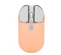 Airshi Souris Fille, Silent Click 500mAh Batterie 4800fps Design Moderne 2 Modes sans Fil Souris sans Fil pour Bureau (Couleur du thé au Lait)
