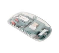 Airshi Souris sans Fil RVB, Couverture Magnétique Transparente Rechargeable 400 MAh 2400 DPI sans Fil pour Le Travail (Vert)