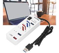Airshi Station d'accueil de Concentrateur USB USB3.0 Portable avec Séparateur USB, Interface de Chargement USB pour PC
