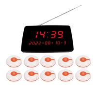 Airshi Système d'appel Fil Nouveau Design Imperméable Durable ABS 110-240V Boutons d'appel étanches de l'hôpital (Prise UE)