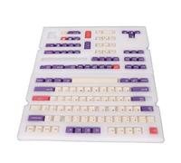 Airshi Touches PBT, Couleurs Vives Premium PBT 128 Touches 128 Touches Installation Facile pour Clavier Mécanique (Prune)