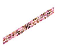 Airssory 135 Pcs 2mm Natural Tourmaline Crystal Gemstone Beads Strands Faceted Round Tiny Stone Loose Beads for Jewelry Making