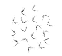 Airssory 200 Pcs En Acier Inoxydable Embouts De Perles Calotte Extrémités Clamshell Noeud Couverture Chaîne Extrémités Caps Collier Attache À Sertir Fermoir pour la Fabrication de Bijoux - 5x3mm