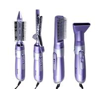 Airstyler 4 en 1 Brosse Soufflante Multistyler, Seche Cheveux Fer a Boucler Brosse Soufflante Brosse Lissante, Brosse à Air Chaud Multifonctionnelle pour Sécher, Lisser, Volumiser et Coiffer 220v