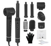 AirStyler 7 en 1, 11 0000 tr/min, brosse à air chaud, séchage rapide, cheveux multifonctionnels à 7 pointes, séchage, lissage, boucle, augmentation