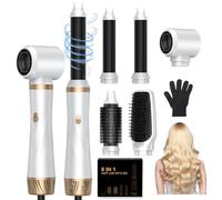 Airstyler Hair Styler 5 en 1 Brosse Soufflante Air Styler set Airbrush Fer a Boucler Brosse Soufflante Brosse Lissante Pour Cheveux, Kit de coiffure Pour Sécher