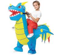 AirSuit® Déguisement Gonflable Dragon pour Enfants | Taille 120 à 150cm | En Polyester très Résistant - Agréable à Porter | Système de Gonflage Inclus | OriginalCup®