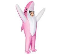 AirSuit® Déguisement Gonflable Requin Rose pour Enfants | Costume Requin Rose Taille 120 à 150cm | Polyester très Résistant - Agréable à Porter | Système de Gonflage Inclus | OriginalCorner®