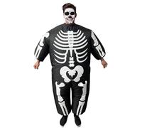 AirSuit Déguisement Gonflable Squelette pour Adulte | Costume Insolite Taille Adulte 160 à 190cm | 100% Polyester | Facile et Agréable à Porter | Résistant | Système de Gonflage | OriginalCorner