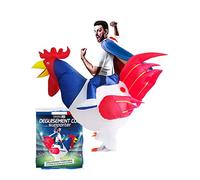 AirSuit® Déguisement Gonflable Supporter Coq Français | Costume Gonflable | Qualité Premium | Adulte | Polyester | Agréable à Porter | Résistant | Système de Gonflage Inclus | Créé par OriginalCup®