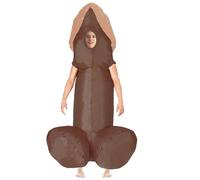 AirSuit® Déguisement Gonflable Zizi Géant Noir | Costume Gonflable | Qualité Premium | Taille Adulte 160 à 190cm | Polyester | Agréable à Porter | Résistant | Système de Gonflage Inclus | OriginalCup®