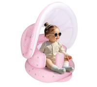 AirSwim Siège gonflable pour bébé avec auvent amovible et pompe intégrée, chaise gonflable pour bébés de 3 mois et plus, chaise Sit Me Up pour extérieur et intérieur, siège bumbo pour nourrissons,