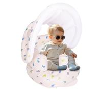 AirSwim Siège gonflable pour bébé avec auvent amovible et pompe intégrée, chaise gonflable pour bébés de 3 mois et plus, chaise Sit Me Up pour extérieur et intérieur, siège bumbo pour nourrissons,