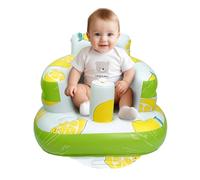 AirSwim Siège gonflable pour bébé de 3 mois et plus, chaise gonflable d'été avec pompe à air intégrée, siège bumbo pour s'asseoir, palying, camping, citron