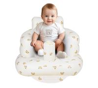 AirSwim Siège gonflable pour bébé de 3 mois et plus, siège de soutien d'été pour tout-petit, chaise pour s'asseoir, pompe à air intégrée, cadeau de siège de sol pour bébé, tête d'ours