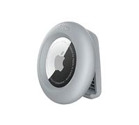 AirTag Coque avec Clip, Support sécurisé pour ir Tag avec Accessoire résistant aux Rayures - Gris Clair