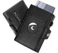 Airtag Credit Card Holder For 8 Cards With Rfid Blocking, Men's Pu Leather Wallet, Coin & Banknotes, Wallets And Card Holders Men, Smart Wallet With Gift Box, Black, Modern