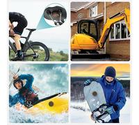 Airtag Holder Ipx8 Waterproof For -Airtags Case With 3m Vhb Adhesive Mounting Sticker Air Tag Pc Plus Durable For Bikes,Skis,Tool Boxes,Trailers,Kayaks-Warm Grey