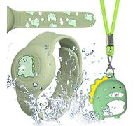 AirTag Lot de 2 bracelets et colliers pour enfants [IP53] étanches pour Apple Air Tag Protection complète du corps AirTags Support en silicone pour tout-petit AirTec