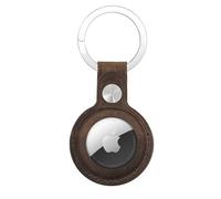 AirTag Porte-clés en cuir véritable pour Apple AirTags. Anti-perte, résistant aux rayures, sécurisé pour porte-clés, collier de chien/chat, sac de bagage, étui de protection pour AirTag accessoire