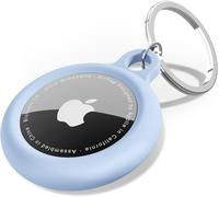 Airtag Silicone Keychain With Key Chain,Air Tag Cover-Cute Kids Accessories Luggage,Car Dog Collar,Compatible With Apple Airtag Case,Light Sky Blue